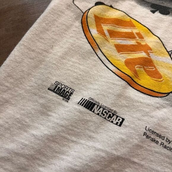 Chase Authentics Vintage 90's Rusty Wallace Deuces Wild All Over Print T Shirt M - Picture 3 of 5